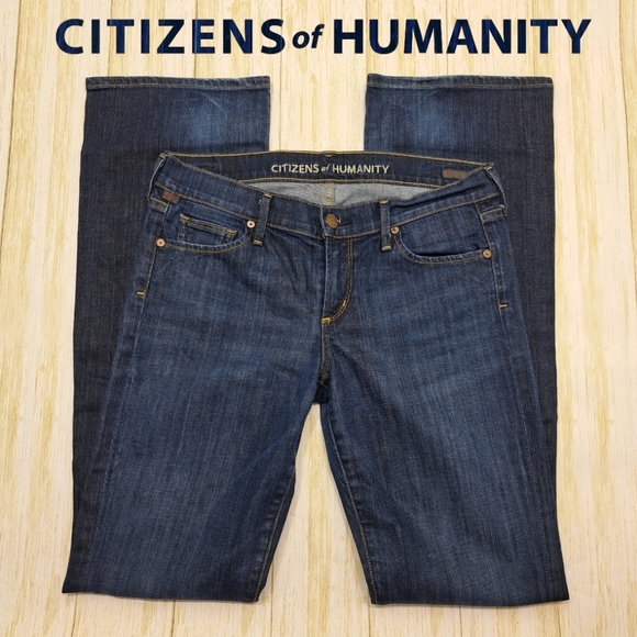 CofH Citizens of Humanity Kelly Low Rise Boot cut Blue Jeans Size 28 - Picture 1 of 6